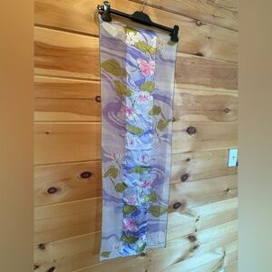 Vintage Vera hand rolled silk combo scarf